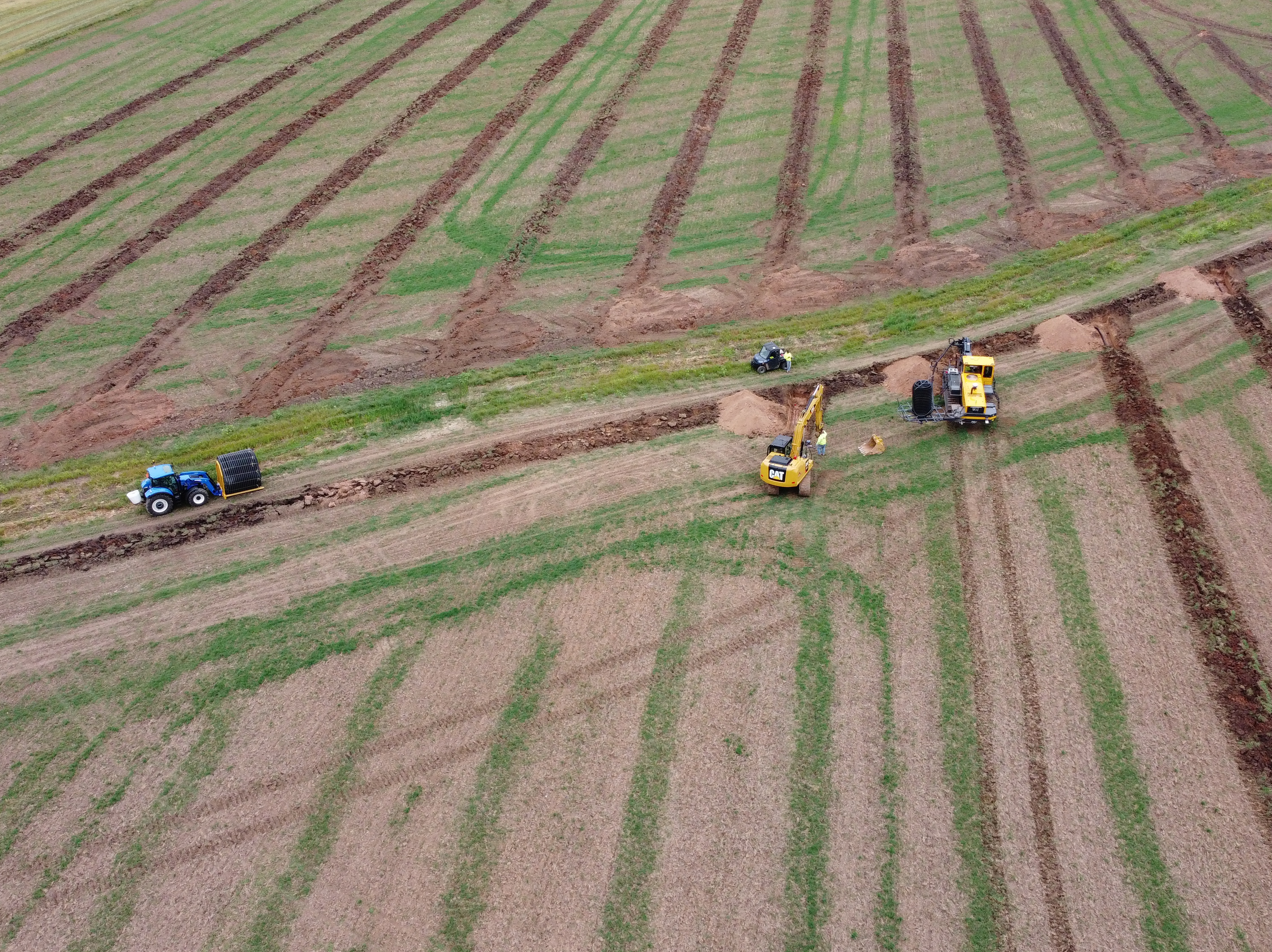 Professional team providing farm drainage services in Shawano WI