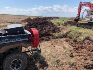Custom Drainage Design in Wisconsin Before Drain Tile | JK Trenching