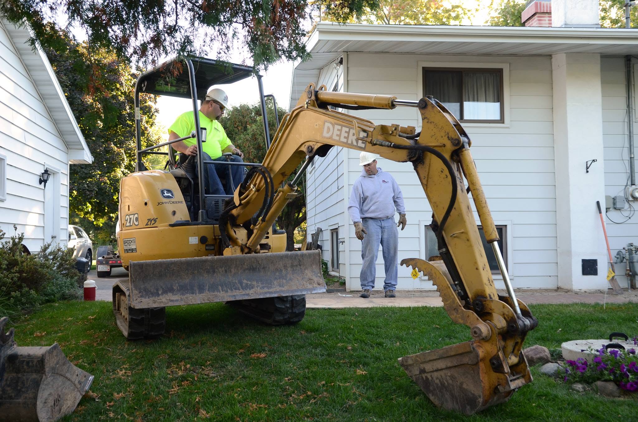 GPS Guided Excavator Services in Wisconsin | JK Trenching LLC