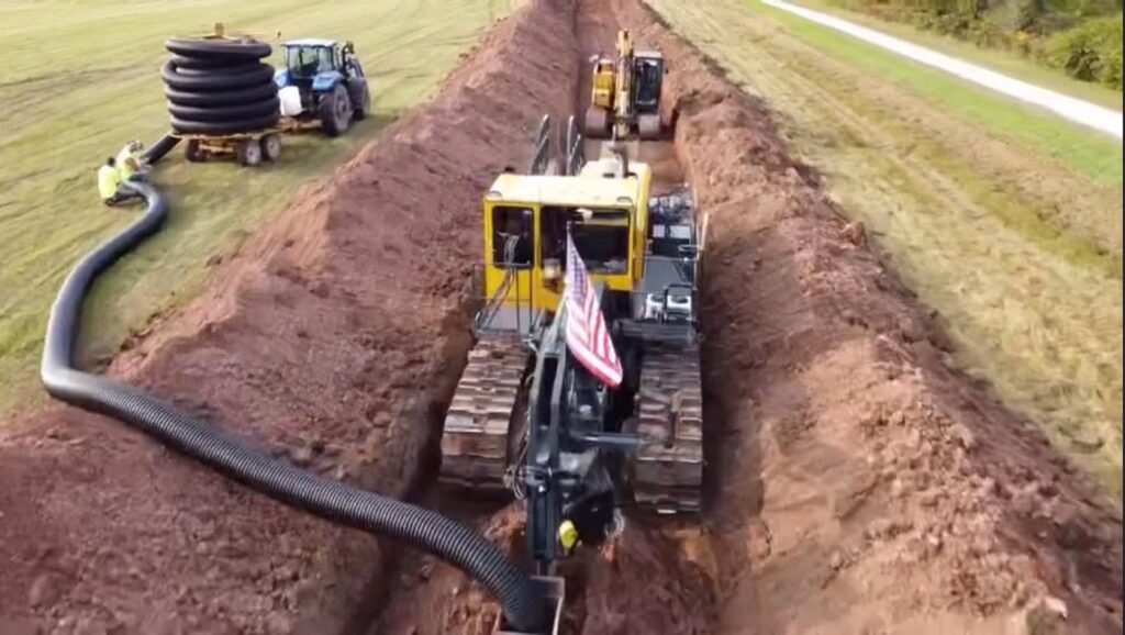 Farm Drain Tile Installation in Wisconsin
